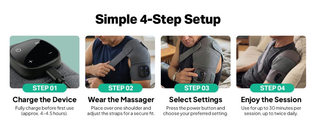 heated shoulder massager for pain relief